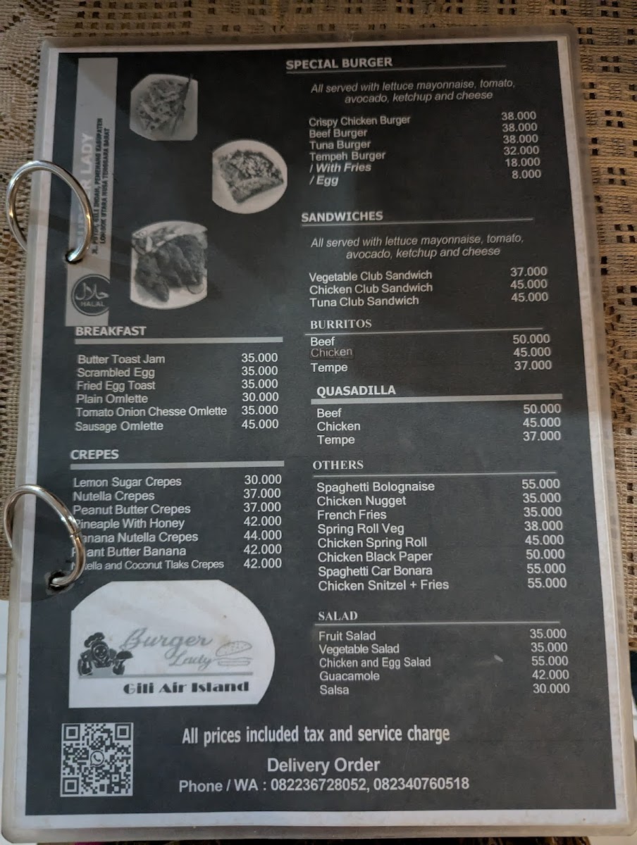 Burger Lady Menu - Image 2